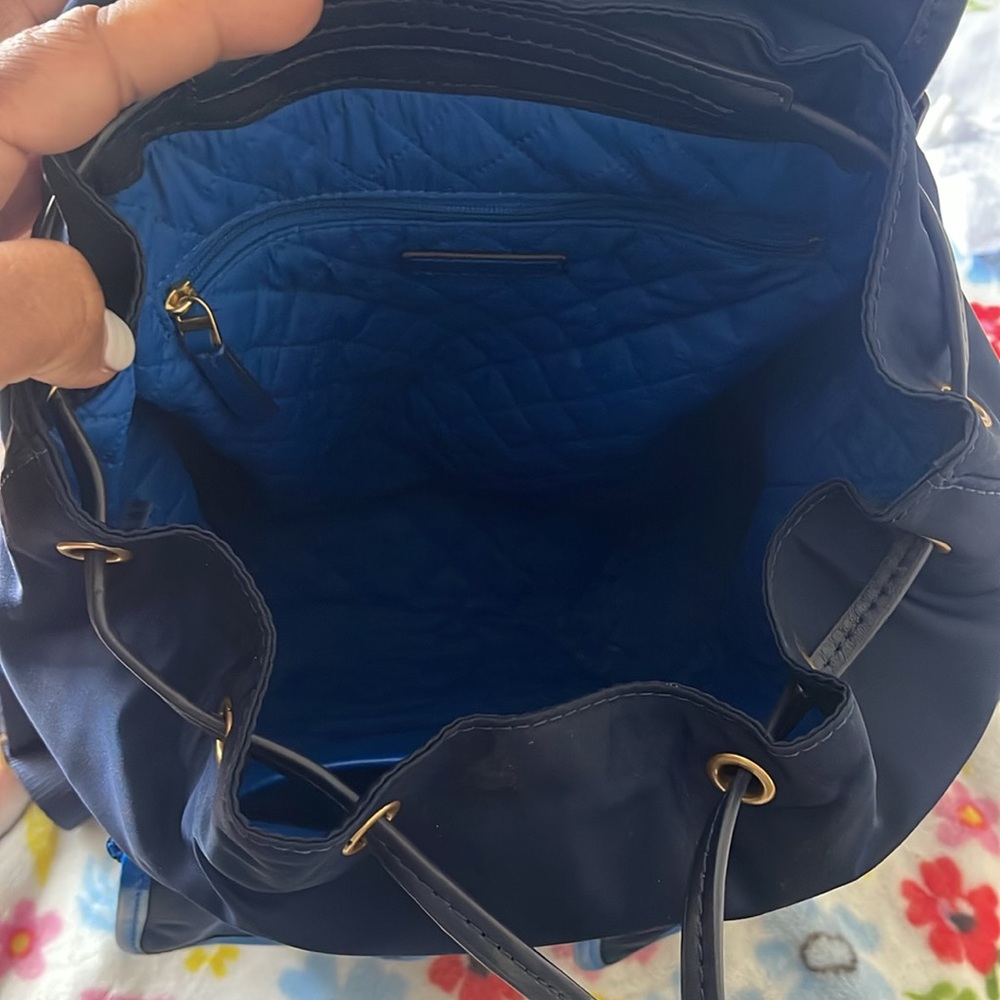 Tory Burch Blue Draw String Backpack - image 4